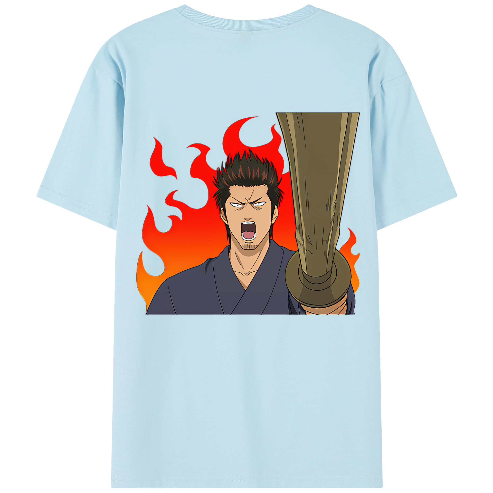 （画像用） ぎんたま 坂田銀時（さかたぎんとき） 神楽 志村新八（しむら しんぱち） GINTAMA Sakata Gintoki Kagura Shimura Shinpachi 綿100％半袖Tシャツ（背面プリント）